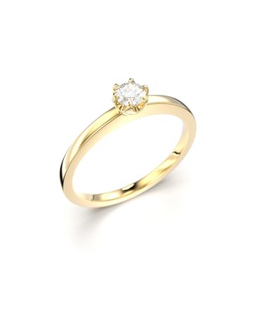 Festive Adele timanttisormus, keltakulta 651-015-KK