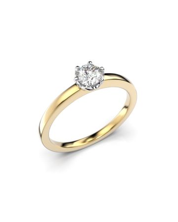 Festive Adele timanttisormus, kelta- ja valkokulta 651-030-KV