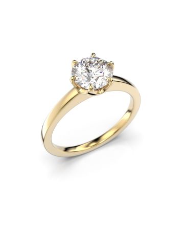 Festive Adele timanttisormus, keltakulta 651-100-KK