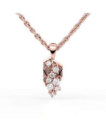 Festive Routa Rakka timanttiriipus, punakulta 657-011-PK