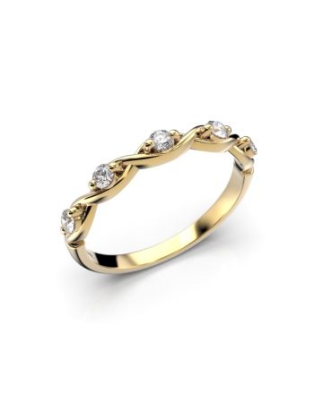 Festive Aida timanttisormus, keltakulta 661-020-KK