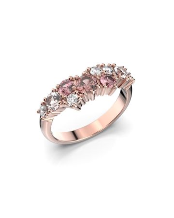 Festive Nadja Grand Pink timanttisormus, punakulta 669-105P-PK