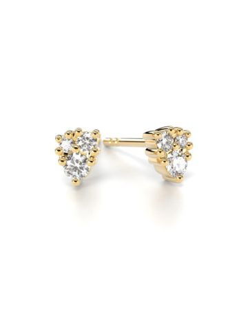 Festive Nadja timanttikorvakorut, keltakulta 672-016-KK