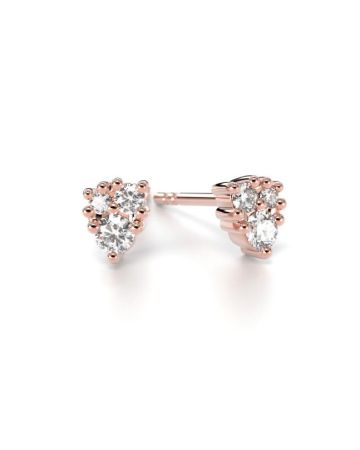 Festive Nadja timanttikorvakorut, punakulta 672-016-PK
