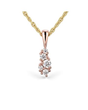 Festive Nadja timanttiriipus, punakulta 673-011-PK