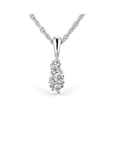 Festive Nadja timanttiriipus, valkokulta 673-011-VK