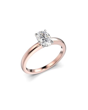 Festive Selena timanttisormus, puna- ja valkokulta 683-070-PV