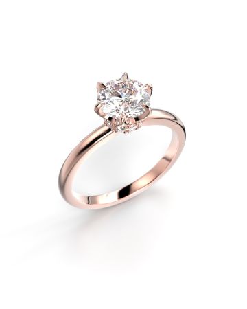 Festive Heidi timanttisormus, punakulta 710-110-PK