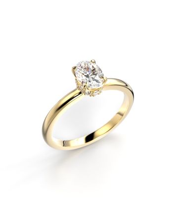 Festive Heidi timanttisormus, keltakulta 711-060-KK