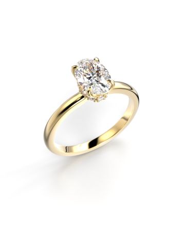 Festive Heidi timanttisormus, keltakulta 711-110-KK