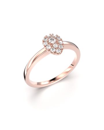 Festive Penelope timanttisormus, punakulta 717-015-PK