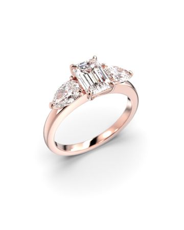 Festive Serena Trilogy timanttisormus, punakulta 720-160-PK