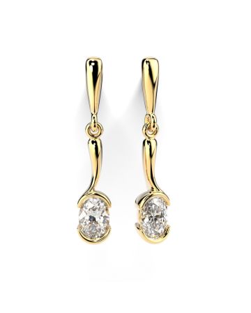 Festive Aurea timanttikorvakorut, keltakulta 740-060-KK
