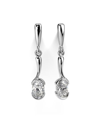 Festive Aurea timanttikorvakorut, valkokulta 740-060-VK