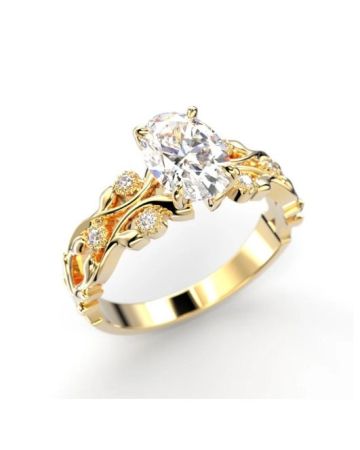 Festive Feeniks Twin Oval timanttisormus 752-106-KK