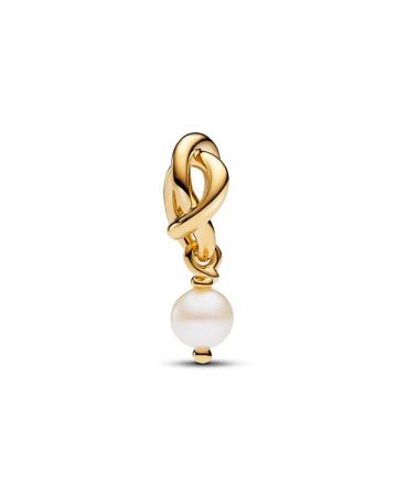 Pandora Treated Freshwater Cultured Pearl Eternity Circle Dangle Charme 763462C06 / Juni 