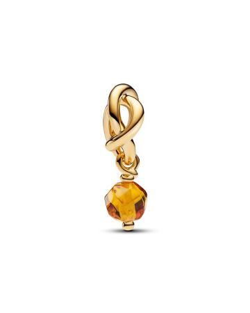 Pandora Faceted Honey Eternity Circle Dangle Charme 763462C11 / November