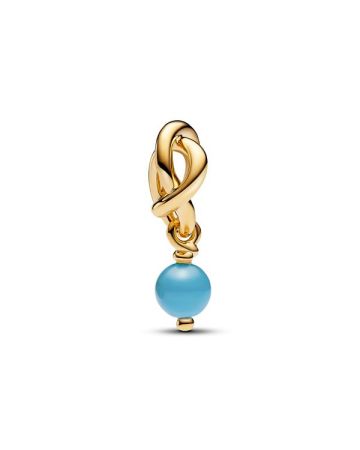 Pandora Turquoise Blue Eternity Circle Dangle Charme 763462C12 / Dezember