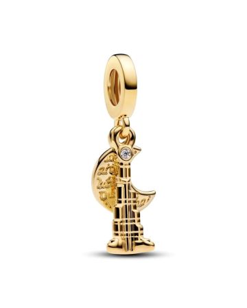 Pandora Burj Khalifa 14k gold-plated double dangle berlock 763991C01