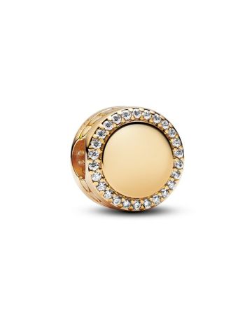 Pandora Engravable Button Charme 768747C01