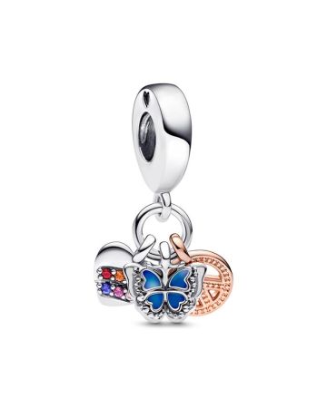 Pandora Heart Butterfly Peace Charme 782572C01