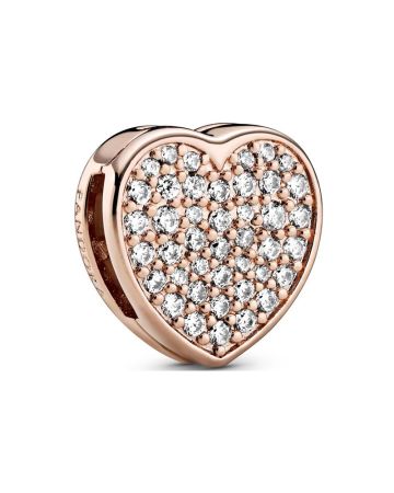 Pandora Reflexions Pave Heart Clip Charme 788684C01