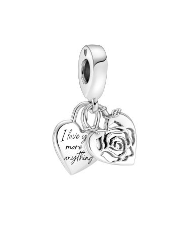Pandora Dangle Rose Padlock Charme 790086C00-1