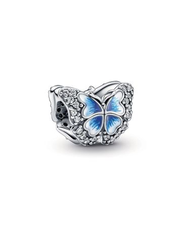 Pandora Blue Butterfly Sparkling Charme 790761C01