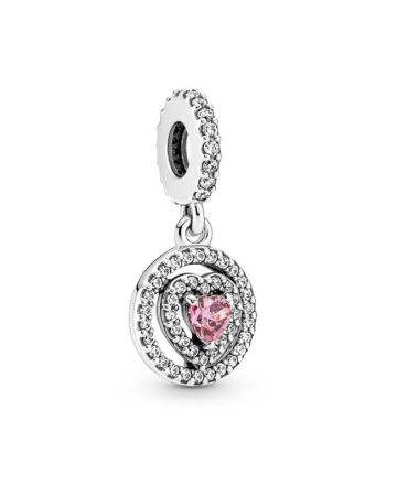 Pandora Double Halo Heart Charme 791476C01-1