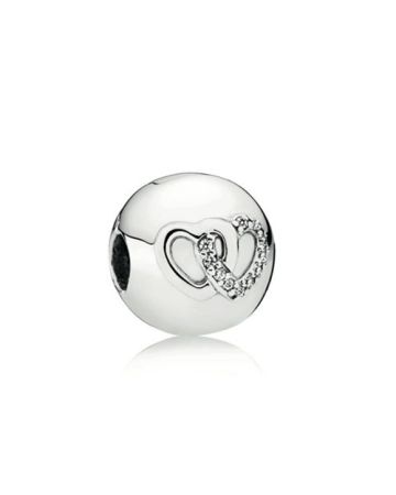 Pandora Interlocked Hearts Clip Charme 792150CZ