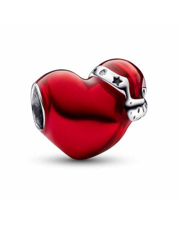 Pandora Moments Metallic Red Christmas Heart hela 792336C01-1