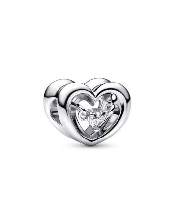 Pandora Moments Radiant Heart & Floating Stone Charme 792493C01