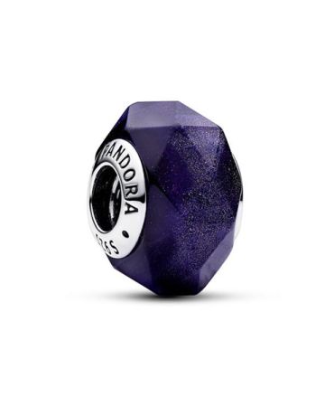 Pandora Faceted Blue Murano Charme 792984C00