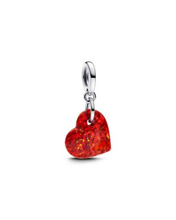 Pandora Opalescent Red Heart Dangle Charme 793348C01