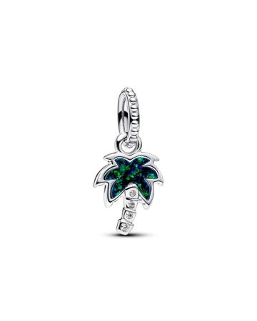 Pandora Opalescent Green Palm Tree Dangle Charme 793352C01