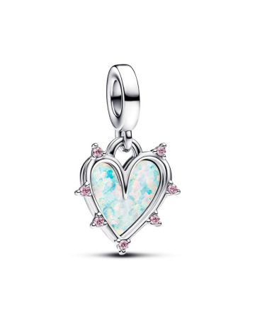 Pandora Friendship Opalescent Double Dangle Charme 793434C01