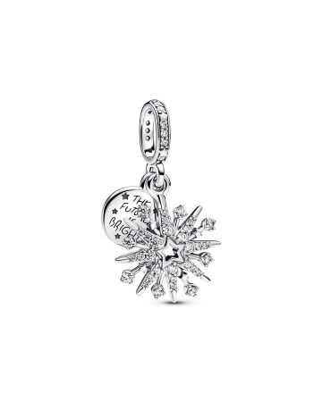 Pandora Sparkling Firework Double Dangle Charme 793512C01