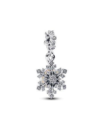 Pandora Opalescent Snowfl�ake Double Dangle Berlock 794142C01