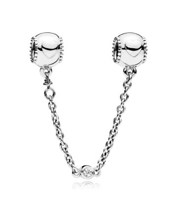 Pandora Embossed Hearts Sicherheitskette 796457CZ-05-1