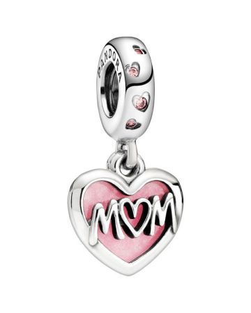 Pandora Mum Script Heart hela 798887C01-1