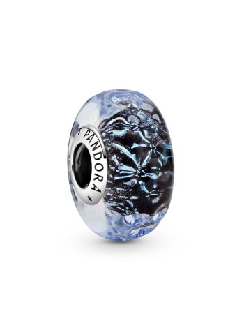 Pandora Wavy Dark Blue Murano Charme 798938C00