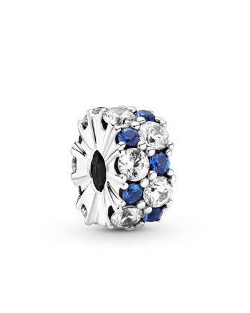 Pandora Clear & Blue Clip -lukkohela 799171C01-1