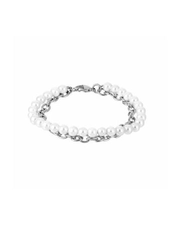 Teräs / helmirannekoru BSS905 SS CHAIN WHITE