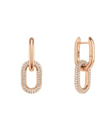 Daniel Wellington Crystal Link Rose Gold korvakorut DW00400576