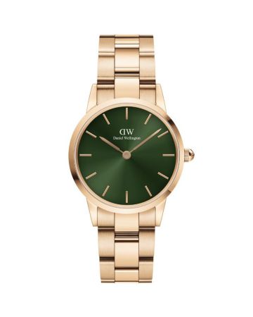 Daniel Wellington Iconic Link Rose Emerald 28 mm -rannekello DW00100421