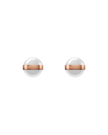 Daniel Wellington Aspiration Rose Gold Satin White -korvakorut DW00400152