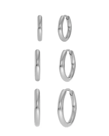 Edblad Triple Pair Hoops Steel11/13/16mm 125186