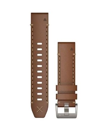 Garmin MARQ™ QuickFit® 22 mm -vaihtoranne / nahka 010-12738-04