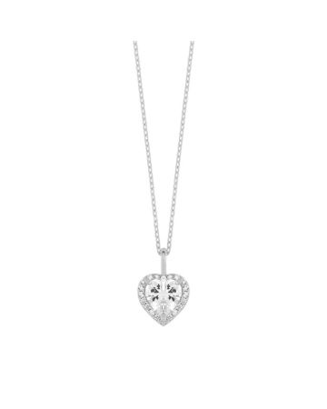 Silbernes Herzanhänger GIZ00333-RH