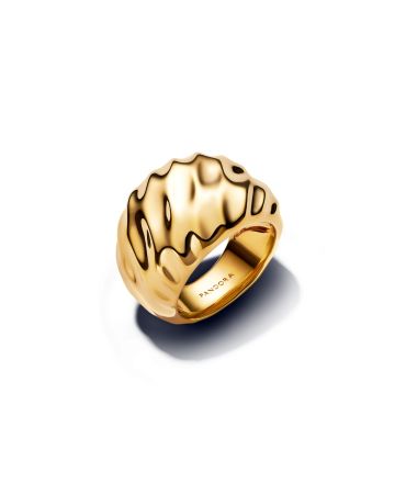 Pandora Non-stackable Rippled Statement Ring 163884C00-1